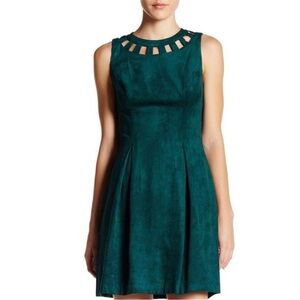 Suede Green Dress